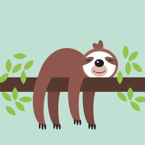 Lazy,Sloth,Relaxing,And,Doing,Nothing