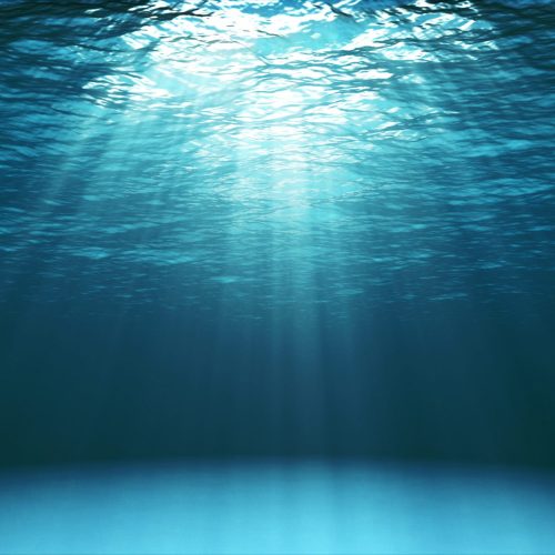 Dark,Blue,Ocean,Surface,Seen,From,Underwater.,Abstract,Waves,Underwater
